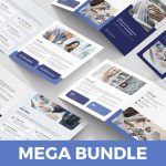 IT服务IT公司宣传折页传单设计模板 IT Services – Brochures Bundle Print Templates